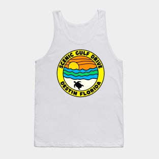 Scenic Gulf Drive Highway 98 Destin Beach Florida Palms Panhandle Emerald Coast Tank Top